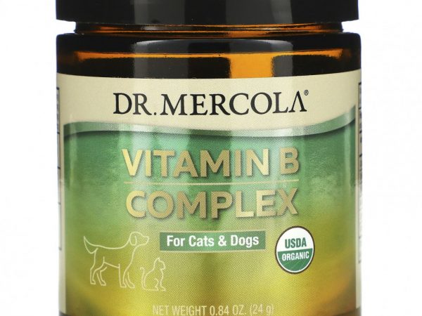 Dr. Mercola, Комплекс витаминов B, для кошек и собак, 0,84 унции (24 г)