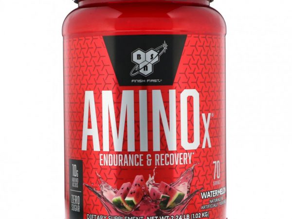 BSN, AminoX, выносливость и восстановление, арбуз, 1,02 кг (2,24 фунта)