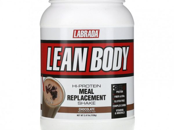 Labrada Nutrition, Lean Body, высокопротеиновый заменитель еды, шоколад, 1120 г (2,47 фунта)