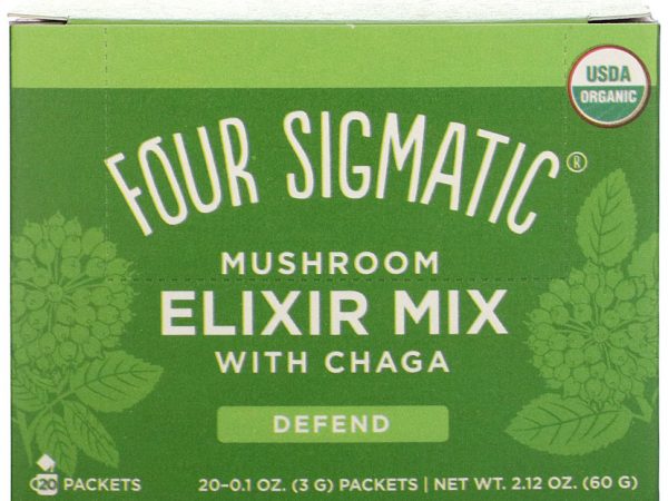 Four Sigmatic, Смесь грибных эликсиров с чагой, 20 пакетиков по 3 г (0,1 унции)