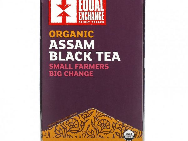 Equal Exchange, Органический черный чай ассам, 20 чайных пакетиков, 40 г (1,41 унции)