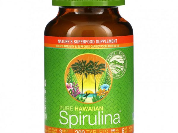 Nutrex Hawaii, Pure Hawaiian Spirulina, 200 таблеток