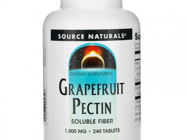 Source Naturals, грейпфрутовый пектин, 1000 мг, 240 таблеток