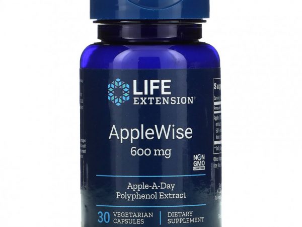 Life Extension, AppleWise, 600 мг, 30 растительных капсул