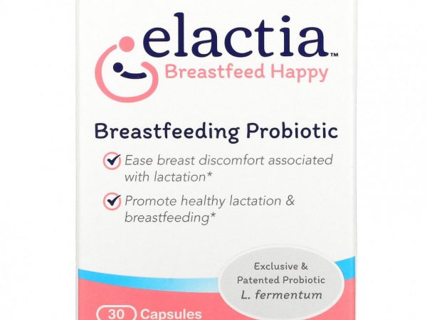 Elactia, Пробиотик для кормления грудью, 30 капсул