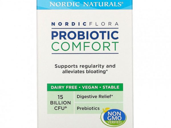 Nordic Naturals, Nordic Flora Probiotic, Comfort, 15 млрд КОЕ, 30 капсул