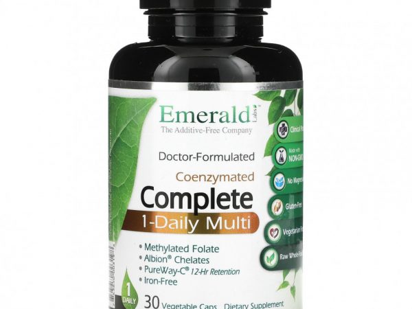 Emerald Laboratories, коферментный мультивитаминный комплекс, прием 1 раз в день, 30 вегетарианских капсул