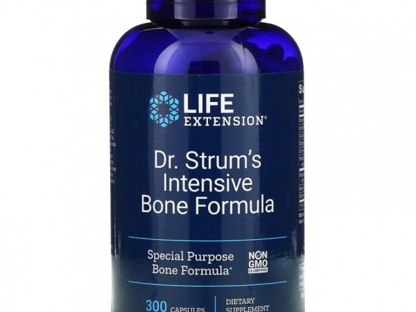 Life Extension, Доктор Strum's Intensive Bone Formula, средство для здоровья костей, 300 капсул