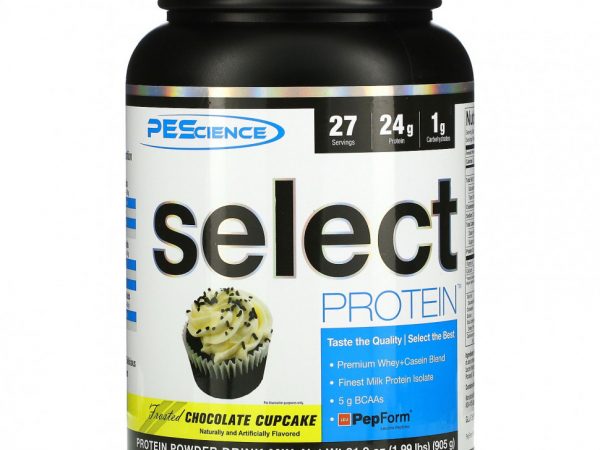 PEScience, Select Protein, шоколадный кекс с глазурью, 905 г (31,9 унции)