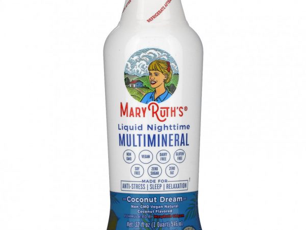 MaryRuth Organics, Liquid Nighttime Multimineral, Coconut Dream, 946 мл (32 жидк. Унции)