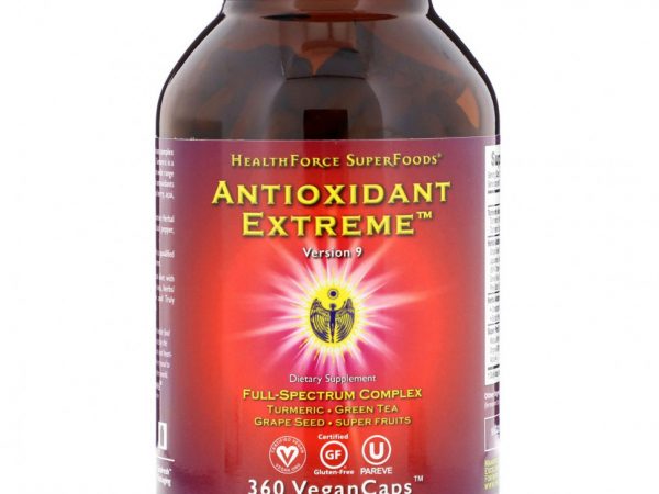 HealthForce Superfoods, Antioxidant Extreme, версия 9, 360 капсул VeganCaps