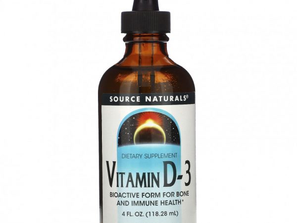 Source Naturals, Витамин D-3, 4 жидкие унции (118,28 мл)