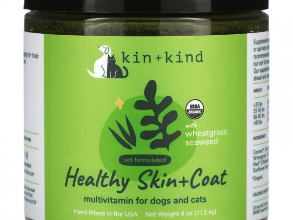 Kin+Kind, Здоровая кожа и шерсть, для собак и кошек, 113,4 г (4 унции)