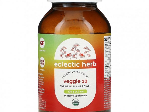 Eclectic Institute, Veggie 10, порошок из цельных пищевых продуктов, 4,2 унции (120 г)