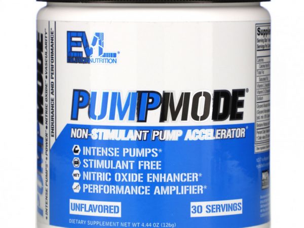 EVLution Nutrition, PumpMode, Нестимулирующий ускоритель помпы, 4,44 унции (126 г)