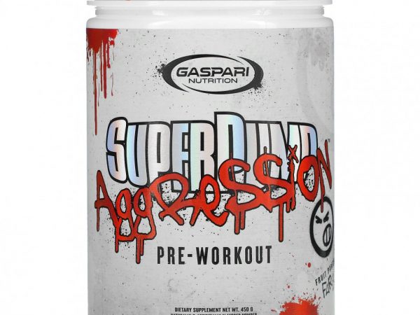 Gaspari Nutrition, SuperPump Aggression Pre-Workout, Fruit Punch Fury, 450 г