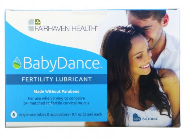 Fairhaven Health, Лубрикант для бесплодия BabyDance, 6 одноразовых тюбиков и аппликаторов, 3 г (0,1 унции)