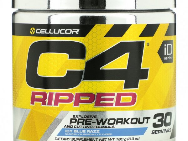 Cellucor, C4 Ripped, Explosive Pre-Workout, ледяная голубая роза, 180 г (6,3 унции)