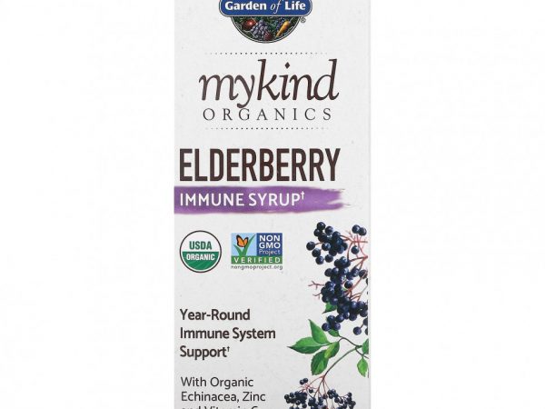 Garden of Life, MyKind Organics, сироп для повышения иммунитета с бузиной, 195 мл (6,59 жидк. унции)