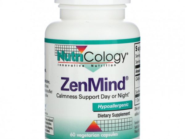 Nutricology, Пищевая добавка ZenMind, 60 растительных капсул