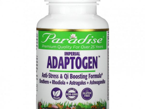 Paradise Herbs, Imperial Adaptogen, 60 растительных капсул