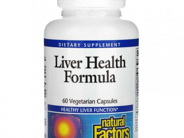 Natural Factors, Liver Health Formula, 60 растительных капсул