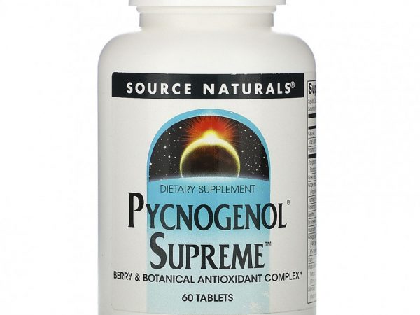 Source Naturals, Pycnogenol Supreme, 60 таблеток