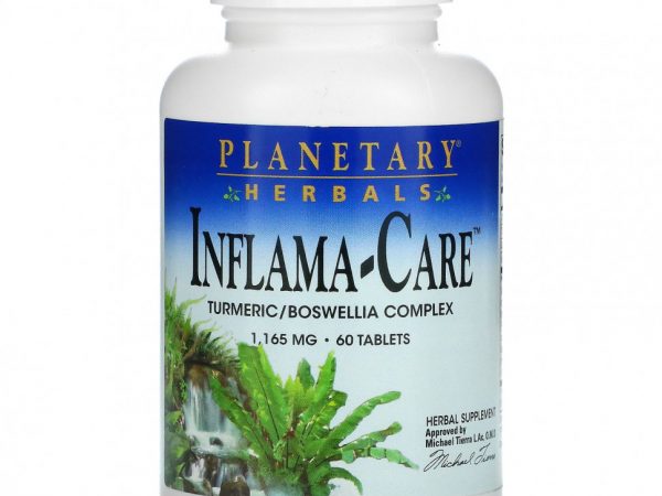 Planetary Herbals, Inflama-Care, 1,165 мг, 60 таблеток