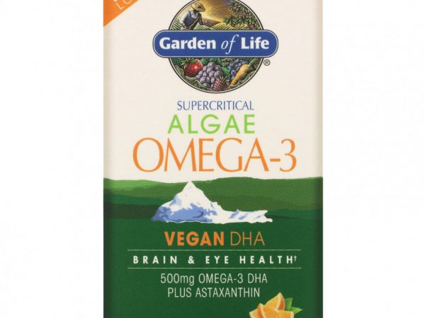 Minami Nutrition, Algae Omega-3, апельсиновый вкус, 60 мягких таблеток