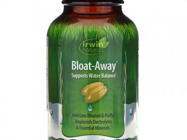 Irwin Naturals, Bloat-Away, диуретик 60 жидких гелевых капсул