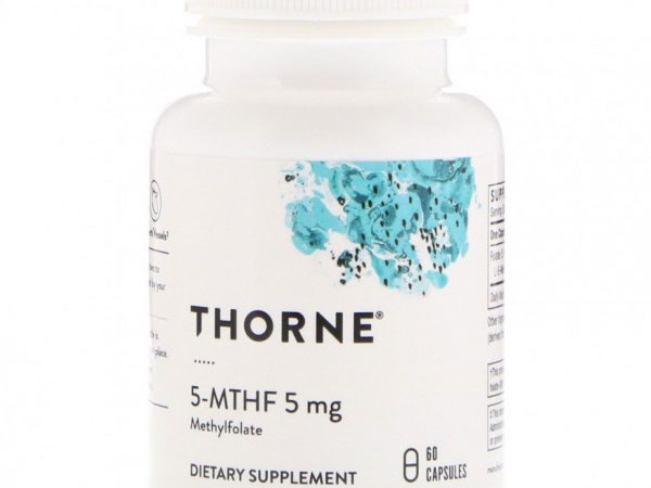 Thorne Research, 5-МТГФ, 5 мг, 60 капсул