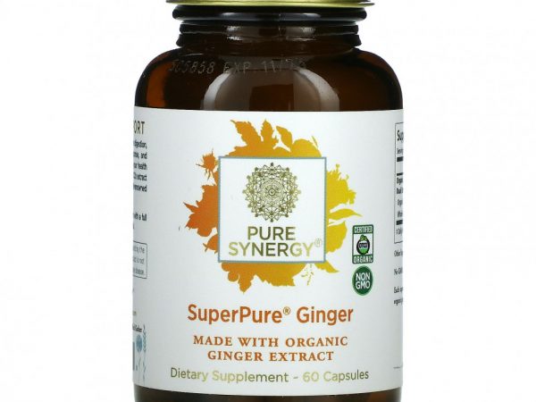 Pure Synergy, SuperPure Ginger, 60 капсул