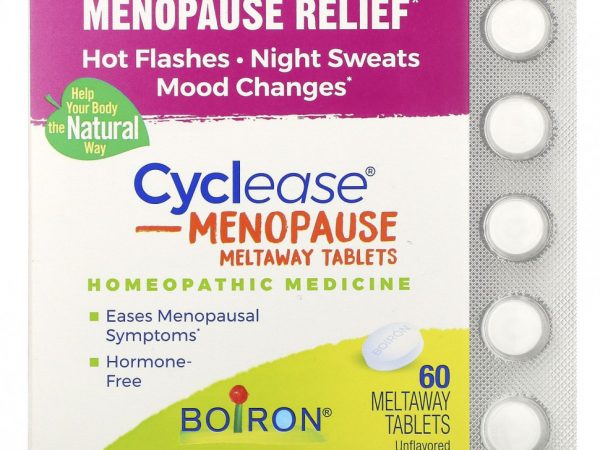Boiron, Cyclease Menopause, без добавок, 60 таблеток Meltaway