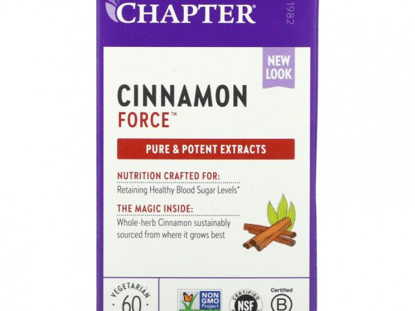 New Chapter, Cinnamon Force, 60 вегетарианских капсул