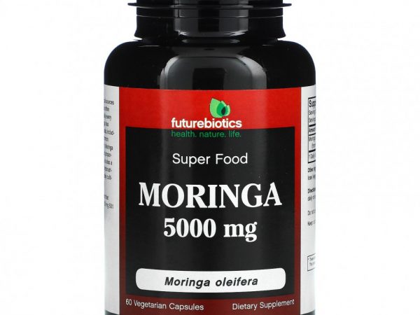 FutureBiotics, моринга, 5,000 мг, 60 вегетарианских капсул
