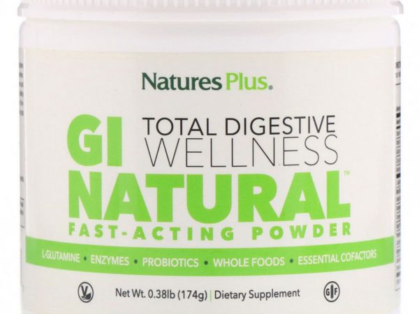 NaturesPlus, Быстродействующий порошок GI Natural, 0,38 ф. (174 г)