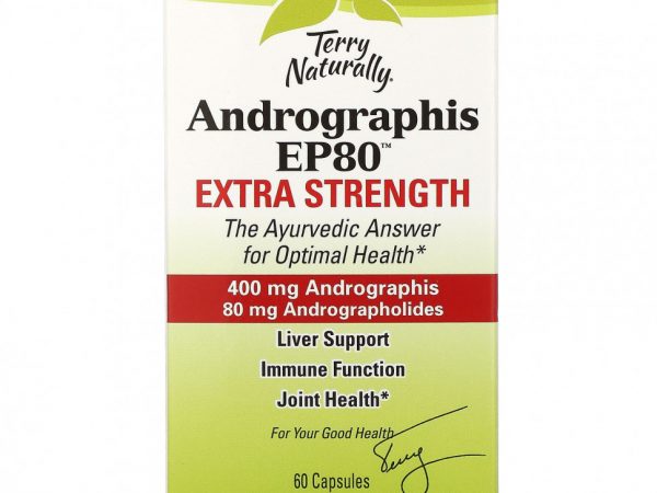 Terry Naturally, Andrographis EP80, Особая сила, 60 капсул