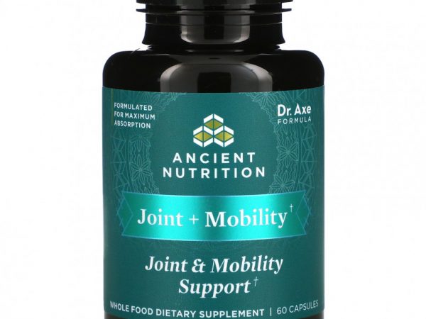 Dr. Axe / Ancient Nutrition, Поддержка суставов и подвижности, 60 капсул