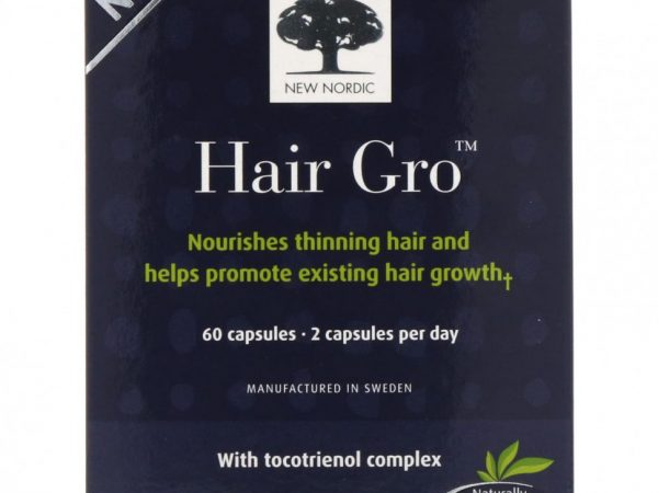 New Nordic, Hair Gro, 60 капсул