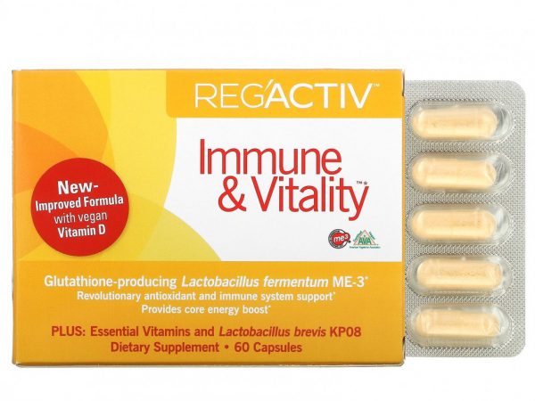 Dr. Ohhira's, Reg'Activ, добавка для повышения иммунитета и жизненных сил, 60 капсул