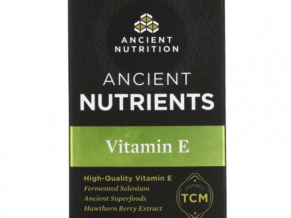 Dr. Axe / Ancient Nutrition, Витамин E, 60 капсул