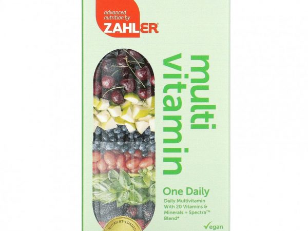 Zahler, One Daily, мультивитамины для ежедневного приема, с 20 витаминами и минералами + смесь Spectra, 60 капсул