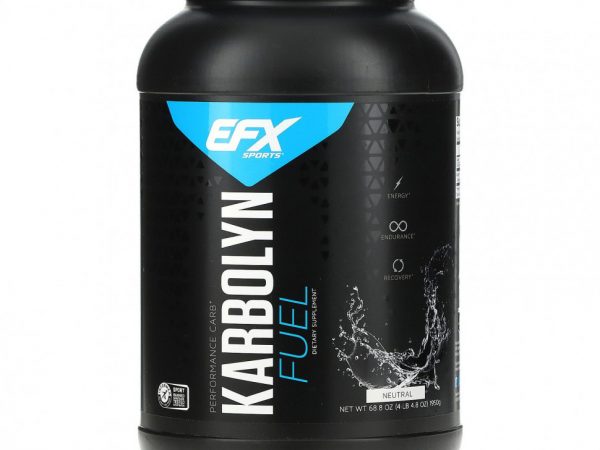 EFX Sports, добавка Karbolyn Fuel, с нейтральным вкусом, 1950 г (68,2 фунта)