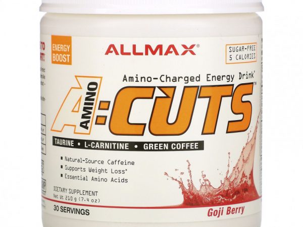 ALLMAX Nutrition, ACUTS, энергетический напиток с аминокислотами, ягоды годжи, 210 г (7,4 унции)