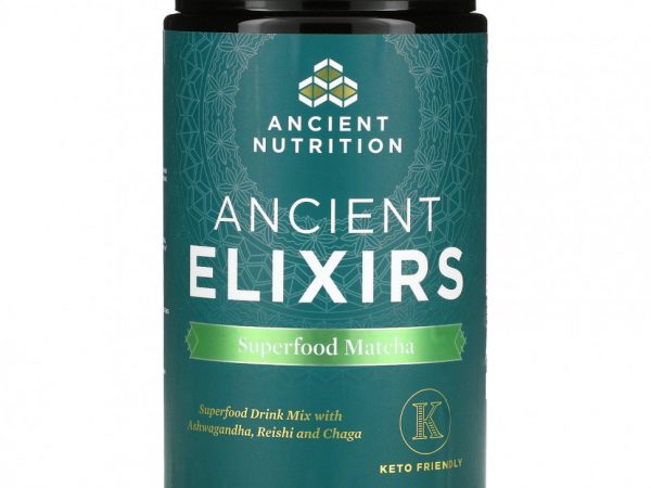 Dr. Axe / Ancient Nutrition, Ancient Elixirs, матча из суперфудов, 214 г (7,5 унции)