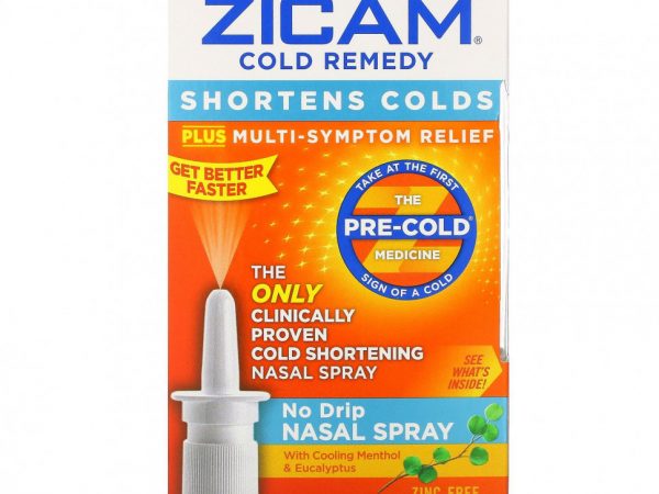 Zicam, Cold Remedy, спрей для носа без капель, 15 мл (0,50 жидк. Унции)