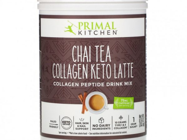 Primal Kitchen, Collagen Keto Latte, Чай с чаем, 8,55 унций (242,4 г)