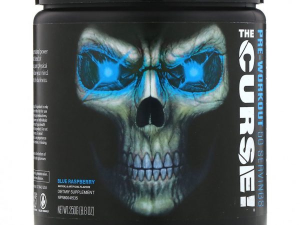JNX Sports, The Curse, предтренировочная добавка, голубая малина, 250 г