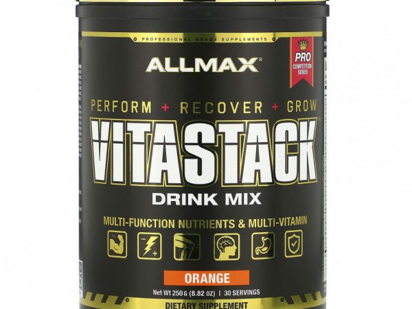 ALLMAX Nutrition, VITASTACK, смесь для приготовления напитка, апельсин, 250 г (8,82 унции)