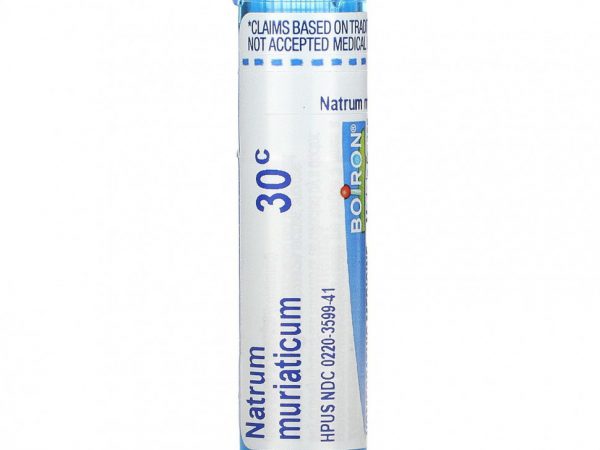 Boiron, Single Remedies, Натрум муриатикум, 30C, прибл. 80 гранул